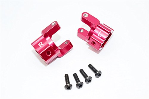 Axial SCX10 Upgrade Parts Aluminum Front C-Hub - 1Pr Set Red