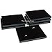 The Display Guys ~ 6pcs Deluxe Black Velvet Ring Foam 36 Slot Jewelry Travel Ring Insert Display Pad Holder