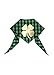 Tail Trends St. Patricks Day Dog Bandanas with Lucky Gold Clover Applique for Medium to Large Sized Dogs - 100% Cotton (L)