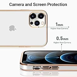 MOWIME iPhone 12 Pro Max Case 6.7 in, Clear Soft