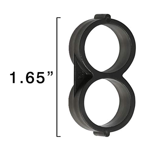 PROLOSO 20 Pcs Drip Tubing End Closure Black Figure 8 Hose End Cap