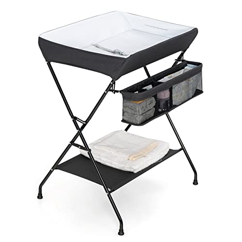 Costzon Changing Table, Portable Baby Changing Table Foldable Diaper