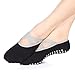 Yoga Pilates Socks Non Slip Skid Barre Socks with Grips Cotton for Women 2Pack Black & Purple