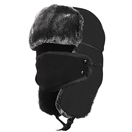 Buy Unisex Winter Trooper Trapper Hat Hunting Russian Hat Ear Flap With