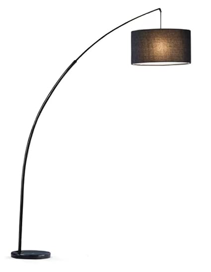 Major Q 6931bk 81 H Steel Adjustable Arching Floor Lamp With