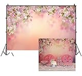 Leowefowa 7x5ft Girl's 1st Cherry Blossom Themed