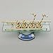 Leyden Wall Mount Glass Shelf，Gold Bathroom Shelf with Towel Bar TI-PVD Brass Material Double Layer