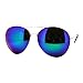 SUPER Oversized Aviator Sunglasses Big Metal Frame Multicolor Mirror Lens