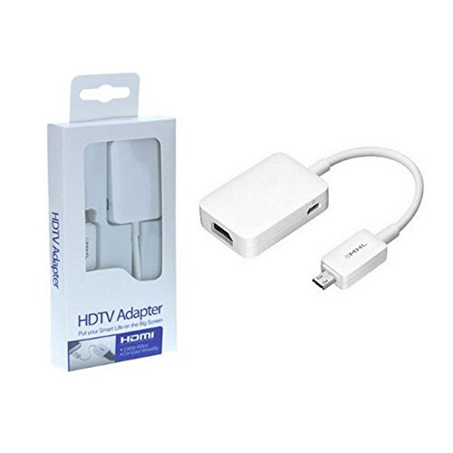 Y&M(TM)Samsung S5 HDMI Adapter, 1080P MHL 2.0 to HDTV HDMI Adapter Cable Smartphone MHL/Micro-USB to HDMI High Speed Adapter Connectors for Samsung Galaxy S5