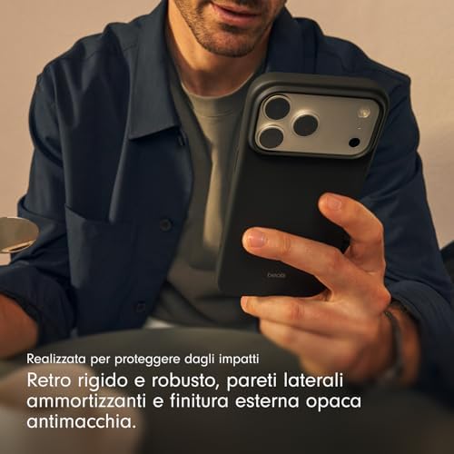 Custodia per iPhone 17 Pro Max con MagSafe e Controllo fotocamera, finitura opaca, fodera in microfibra – Grigio granito