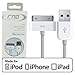 RND MFi Certified 30-Pin Cable for iPad iPhone iPod (6 feet/White)