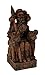 Private Label Norse God Odin Wood Finish Statue Pagan Trickster