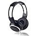Car Headphone,XINDA 2 Packs Double Channel Wireless Infrared Car Headset Foldable Vechile IR Headphones for in-Car TV DVD Video