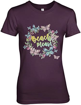 Beatch Please Funny Sea Holiday Sarcastic Women's T-Shirt Purple XX-Large
