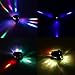 Lixada 9x10W 9LED 16/48 Channel Full Color DMX512 Sound Control Auto Rotating Mini Triangle Spider Lamp Beam Stage Light for Disco KTV Club Party