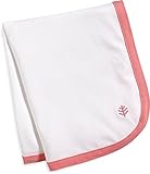 Coolibar UPF 50+ Sun Blanket - Sun Protective (One Size - White/Pink Salmon)