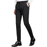 MAGE MALE Men's Skinny Stretch Dress Pants Slim Fit Suit Pants