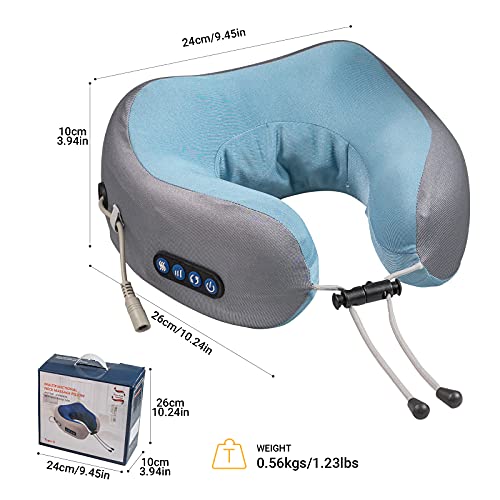 EEZEE Neck Pillow Massager Travel Neck Pillow Massager with Heat