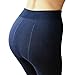 Romastory Women's Winter Warm Pantyhose Tights Elastic Fleece Lined Leggings Pants (Free, Black)