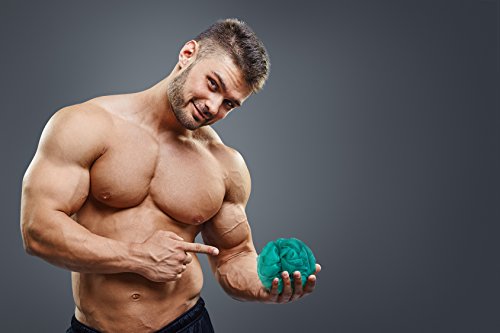 Loofah Bath Sponge XL 70g Set of 3 Tropical Colors by À La Paix -Soft Exfoliating Shower Lufa for Silky Skin -Long-Handle Mesh Body Poufs -Men and Women's Luffas -Lush Texture -Full Cleanse & Lather - Thumbnail 2