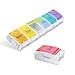 Coongga Weekly Pill Organizer Large 7 Day Pill Box Case with Removable Compartments and Easy Push Button Design for Vitamin,Pills,Fish Oil,Supplements