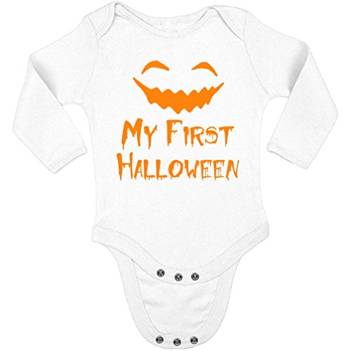 Vizor My First Halloween One Piece Baby Long Sleeve Bodysuit Halloween Costume for Baby Girl Boy