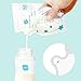GLAND Breastmilk Storage Bags Easy Pour Spout 100 Count, Pre-Sterilized BPA Free Ready to Use Double Zipper Seal Bags for Pumping Freezing and Feeding milk Self-Standing Flat Profile Space Saving 8 oz