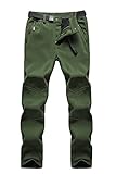 Anlamb Women’s Outdoor Waterproof Windproof Fleece Cargo Snow Ski Hiking Pants