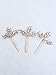 Aegenacess Set of 3 Wedding Hair Pins Rhinestones Crystal Leaf Bridal Hair Pin Clips Combs for Brides and Bridesmaids Women Girls (Rose Gold Clear)
