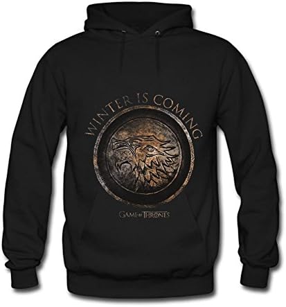 Finally Womens Hoodies Winter is Coming Black Size S