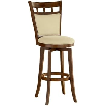 counter stool bar swivel stools inch cherry brown cushion hillsdale beige jefferson mansfield finish woven fabric criss cross wooden furniture