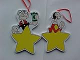 MGM Grand Popeye and Olive OYL Wooden Christmas