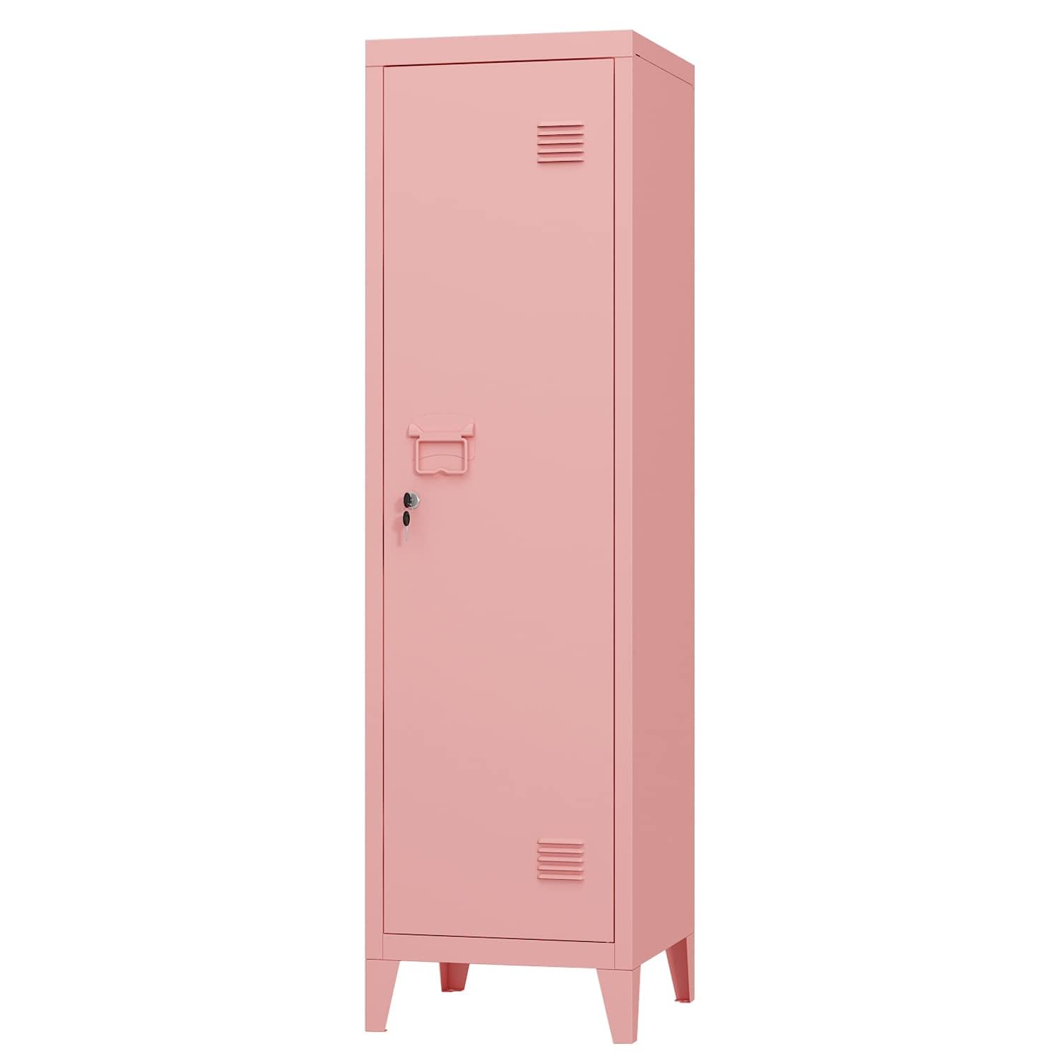Photo 1 of [PARTIAL SET][HEAVILY DAMAGED] MIOCASA Metal Cabinet Home Office Storage Cabinets with Doors and Shelves Lockable File Cabinet Organizer Coat Lockers for Kids