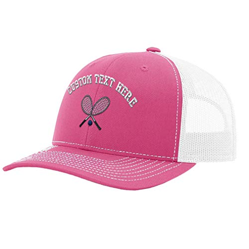 Custom Text Embroidered Squash Richardson Structured Mesh Adjustable Hat Heather Gray/Black