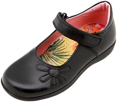 Petasil Bonnie Girls Black Leather School Shoes E, F, G Free Post