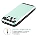 Galaxy Core Prime Case, EC Galaxy Prevail LTE Case, Hybrid Dual Layer Shockproof Bumper Wallet Case Cover with Card Holder for Samsung Galaxy Core Prime/Prevail LTE G360 (Turquoise)
