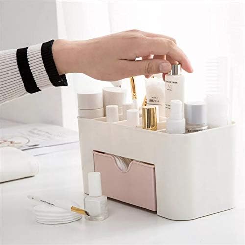 MOHAK Cosmetic Make Up Organiser Display Table Desktop Storage Stand, Cosmetic Drawer Type Storage Box Case Holder Brush Pen Jewelry Organizer Saving Space