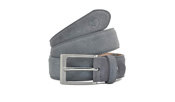 Gray suede belt mens Clearance
