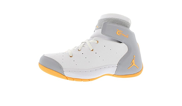 Amazon.com | JORDAN Melo 1.5 Bg Big Kids Style, White/Atomic Orange/Wolf  Grey | Running