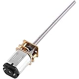 DC 6V Gear Motor with Long M355MM Lead Screw Thread Output Shaft 30/60/100/150/200/300/400/500RPM(6V 30RPM)