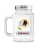 NFL Mason Jar Glass With Lid
