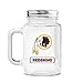 NFL Mason Jar Glass With Lid