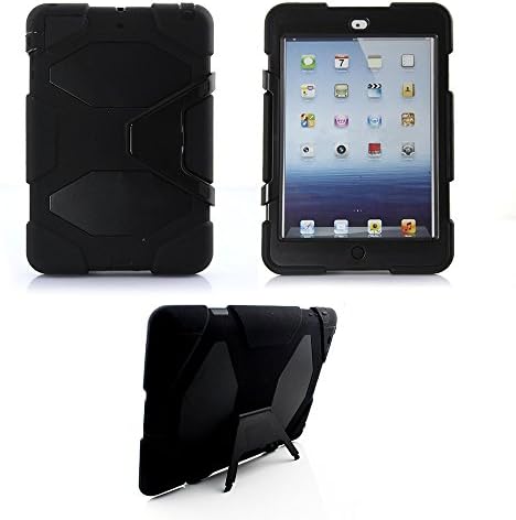 Military Heavy Duty Anti Shock Case Cover With Stand for Apple iPad 2 3 4 Air 5 (iPad Air, Black)