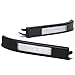 Auto Dynasty Compatible with Ford F-150 Chrome Housing Towing Side Mirror Turn Signal Light (White LED)