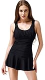 Wantdo Women's One-Piece Push Up Swimsuit Dress Swimwear Beach Suit Beachwear