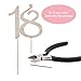18 Cake Topper - Premium Rose Gold Metal - 18th Birthday Party Sparkly Rhinestone Decoration Makes a Great Centerpiece - Now Protected in a Box