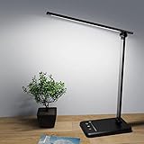 Somerick Lampe de Bureau LED - Lampe de Table à intensité variable USB avec 5 ni