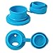 Pura Sport Mini 11oz/325ml Bottle w/Sleeve & Silicone Big Mouth Sport Top - Stainless Steel, Leak-Proof & Spill-Proof for Kids, Toddlers, Preschoolers - Aqua Swirl