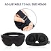 Sleep Mask for Women Men Sleeping, 3D Contoured Cup Blindfold Night Eye Mask Block Out Light, Soft Comfort Memory Foam Adjustable Eye Shade Create Total Darkness for Travel, Naps, Yoga, Meditation