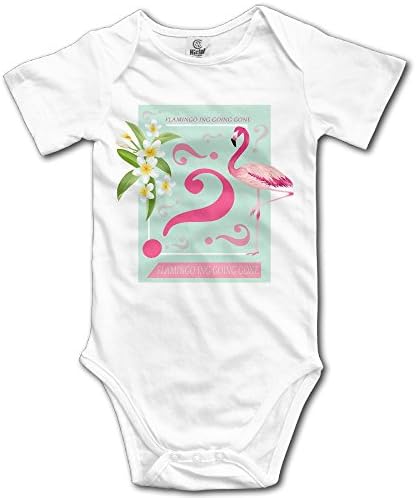 PiggyWiggy Flamingo Drink Lemon Tea On Vacation Cool Short Sleeve Baby Girl Clothes Baby One-Piece Bodysuit Unisex